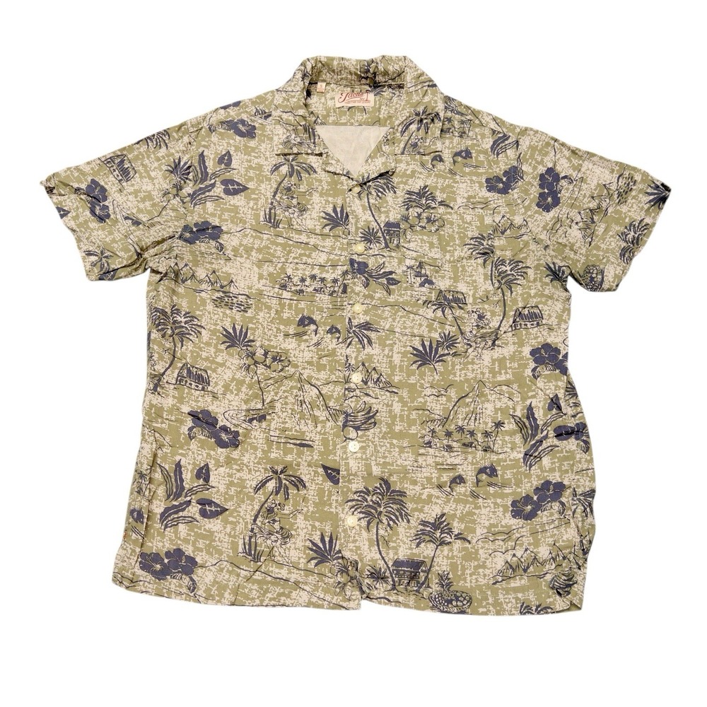 Jachs‎ New York Rayon Hawaiian Shirt Mens Small Resortwear Beach Vacation